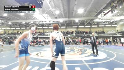 132 lbs Quarterfinal - Robert Newton, Scituate vs Ethan Gardner, South Kingstown