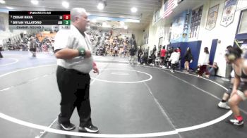 138 lbs Champ. Round 3 - Cesar Raya, Laguna Hills vs Bryan Villatoro, Anaheim