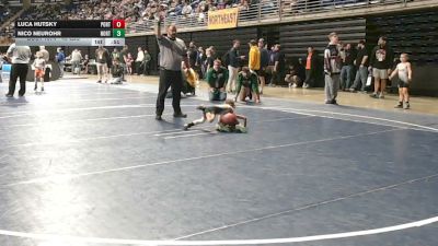 40 lbs Round Of 16 - Luca Hutsky, Portage vs Nico Neurohr, North Hills