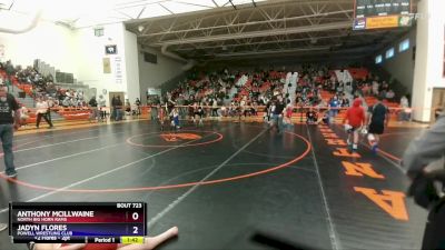 105-113 lbs Round 2 - Anthony Mcillwaine, North Big Horn Rams vs Jadyn Flores, Powell Wrestling Club