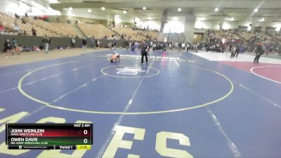 85 lbs Champ. Round 2 - John Weinlein, Wave Wrestling Club vs Owen Davis, Big Game Wrestling Club