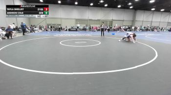 140 lbs Rr Rnd 1 - Tayla Skelley, Best Trained 7-12 USA vs Addison Cole, SOTM OK 7-12 1