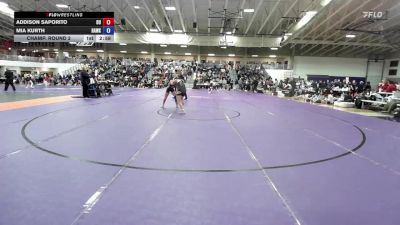 117 lbs Champ. Round 2 - Mia Kurth, Hawkeye Community College vs Addison Saporito, Ottawa University