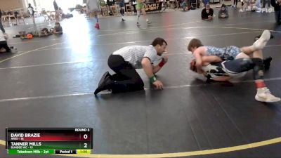 100 lbs Round 3 (6 Team) - Tanner Mills, Dundee WC vs David Brazie, Ares