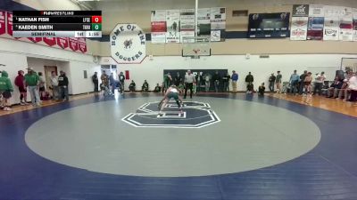 120 lbs Semifinal - Nathan Fish, Lingle-Ft. Laramie/Southeast vs Kaeden Smith, Tongue River