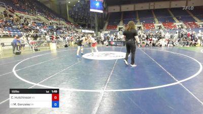 132 lbs Cons 16 #2 - Caeleb Hutchinson, KS vs Max Gonzalez, WI