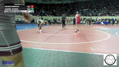 123 lbs Consi Of 64 #2 - Holden Henslick, Collinsville Junior High vs Gabriel Towers, Husky Wrestling Club