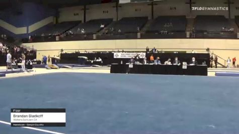 Brandan Gladkoff - Floor, Wallers GymJam CA - 2021 USA Gymnastics Development Program National Championships