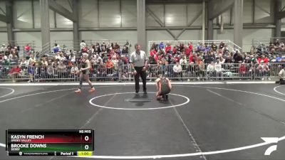 136 lbs Cons. Round 2 - Brooke Downs, Derby vs Kasyn French, Smoky Valley
