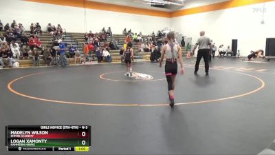 N-3 lbs 3rd Place Match - Madelyn Wilson, Empire Academy vs Logan Xamonty, Hammerin Hawks