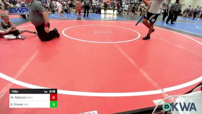 70 lbs Quarterfinal - Bennett Dawson, Raw Wrestling Club vs Oliver Dorton, Grove Takedown Club