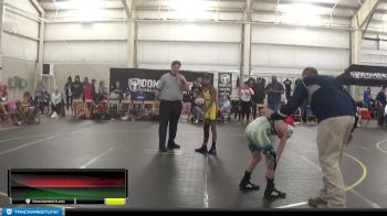 91 lbs Round 2 - Bentley Healy, Lapeer Wrestling Club vs Azariah Gervin, ARES Wrestling