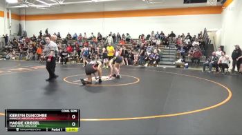 J-6 lbs Cons. Semi - Maggie Kriegel, Tiger Wrestling Club vs Kiersyn Duncombe, Hawkeye Wrestling Academy