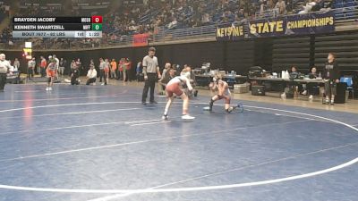 82 lbs Consy 2 - Brayden Jacoby, Moshannon Valley vs Kenneth Swartzell, Mifflin County