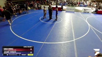 138 lbs Cons. Round 1 - Izick Perez, Wasco Wrestling Club vs Xavier Vargas, Righetti High School Wrestling