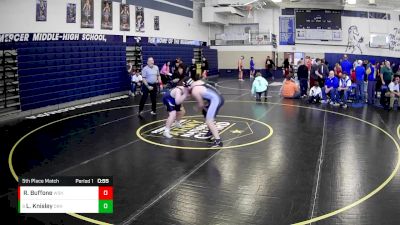 215 lbs 5th Place Match - Landon Knisley, Claysburg Kimmel Hs vs Rocko Buffone, West Shamokin Hs