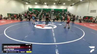 144 lbs Cons. Round 3 - Jake Raffensperger, Eastside United Wrestling Club vs Hunter Boss, Jackson Hole Wrestling Club