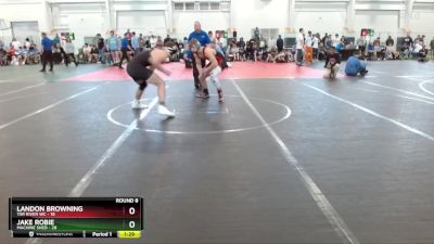 157 lbs Round 8 (10 Team) - Jake Robie, Machine Shed vs Landon Browning, Tar River WC