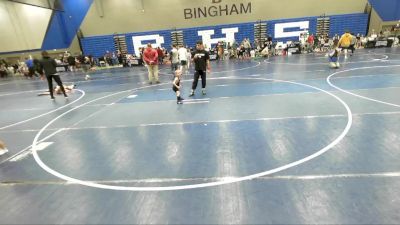 36 lbs Cons. Round 2 - Greyson Hortman, Champions Wrestling Club vs Kingston Jaramillo, Uintah Wrestling