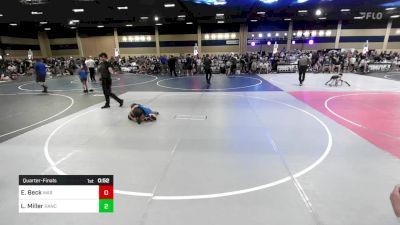 46 lbs Quarterfinal - Elijah Beck, War Dogs vs Lilah Miller, Rancho Bernardo WC