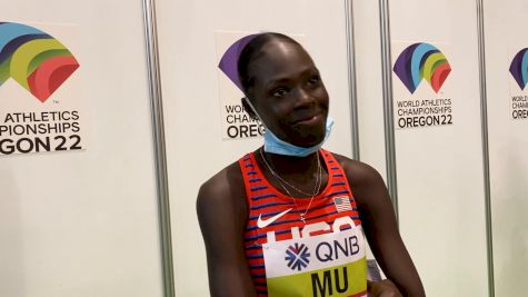 Athing Mu Ran The Prelim With A QR Code On Her Hip