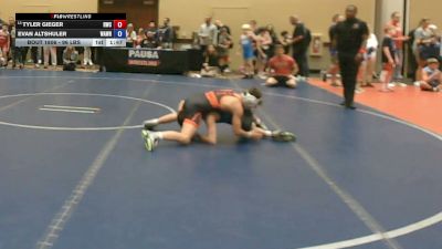 96 lbs Cons. Quarters - Tyler Gieger, Ruthless Wrestling Club vs Evan Altshuler, Warhawks Wrestling