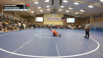 133 lbs Champ. Round 2 - Richard Romero, Unattached vs Matthew Terrence, Doane