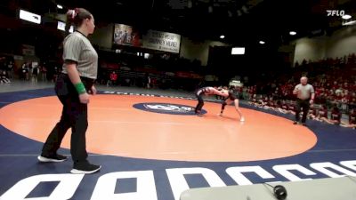 3A 110 lbs 1st Place Match - Karlie Bishop, Providence Hall vs Andelynn Stephensen, Juab