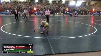 60 lbs Quarterfinal - John Bradley Buchanan, Wave Wrestling Club vs Rowdy Haney, SDWA