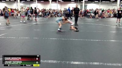 68 lbs Round 7 (8 Team) - Crosby Mathews, Black Fox Wrestling vs Chase Simonton, Savage Barn Brothers