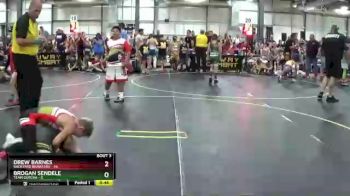 82 lbs Round 1 (6 Team) - Drew Barnes, Backyard Brawlers vs Brogan Sendele, Team Gotcha
