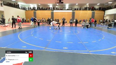 144 lbs Quarterfinal - Brody Gonzalez, Georgia vs Christian Papcun, Morris Fitness Wrestling Club