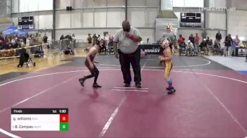 57 lbs Final - Garrett Williams, Summit vs Brody Compau, West MI Pursuit