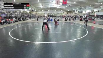 285 lbs Quarterfinals (8 Team) - Gabe Moore, Cleveland High School vs Carson Byrd, Kirkwood High School