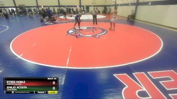 133 lbs Champ. Round 1 - Kyree Noble, Harper College vs Emilio Acosta, Concordia