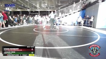 46 lbs Quarterfinal - Ethan Ikenberry, Sunflower Kids Wrestling Club vs Lennox Zens, South Dakota