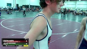 113 lbs Round 1 (10 Team) - Jaylen Gosciniak, Lapeer vs Colton Aaron, Florida Elite Wrestling Academy