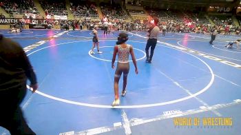 82 lbs Quarterfinal - Aumunique Mills, Roundtree Wrestling Academy vs Lyric Hetzer, WOW North