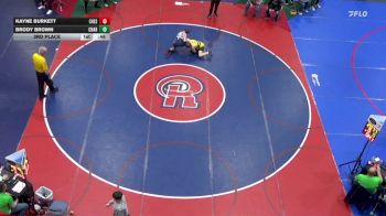 117 lbs 3rd Place - Kayne Burkett, Chestnut Ridge vs Brody Brown, Chartiers Valley