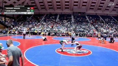 4A-157 lbs Champ. Round 1 - Zachary Krauss, Benedictine Military School vs Louie Gump, Westminster Schools