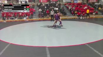 165 lbs Champ. Round 2 - Uriah Clay, Missouri Valley vs Gage Murphy, SIU Edwardsville