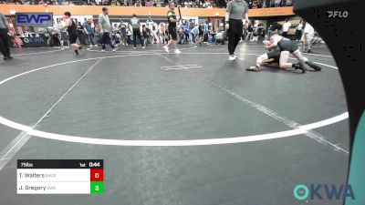 75 lbs Quarterfinal - Tyson Walters, Madill Takedown vs Joseph Gregory, Shelton Wrestling Academy