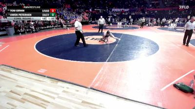 1A 113 lbs Cons. Round 1 - Owen Petersen, Coal City vs Tom Erwin, El Paso (E.P.-Gridley)