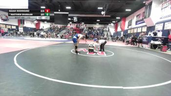 175 lbs Cons. Round 3 - Matthew Shabaan, Santa Fe vs Isaiah Rodriguez, El Toro
