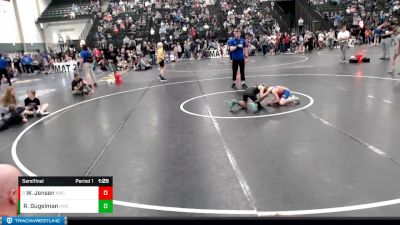 62-67 lbs Semifinal - Willam Jensen, Jr. Cougars vs Ryker Gugelman, Elm Creek Wresting Club