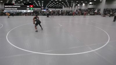 132 lbs Cons. Sub-rd Of 64 - Karson Pulver, Iowa vs Grayson Stanford, Cardinal Wrestling Club