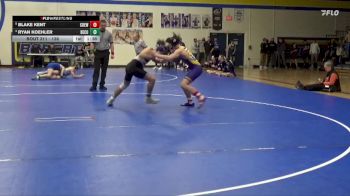 138 lbs Quarterfinal - Ryan Koehler, Benton Community vs Blake Kent, Central DeWitt