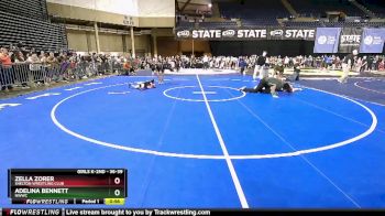 36-39 lbs 2nd Place Match - Zella Zorer, Shelton Wrestling Club vs Adelina Bennett, NWWC