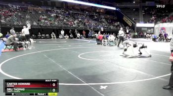 144 Class 4 lbs Quarterfinal - Carter Howard, Neosho vs Dru Thomas, Liberty North