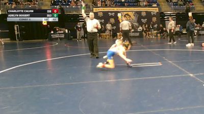 60 lbs Consy 5 - Charlotte Calvin, Seneca Valley vs Adelyn Bogert, Bald Eagle Area